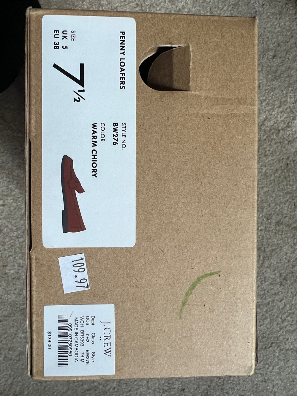 J. Crew Women’s Leather Penny Loafers in Cognac - Picture 2 of 6